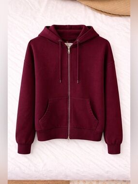 All Day Oversized Hoodie Wine Size 10